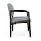Lesro Lenox Wood Wide Guest Chair Wood Frame, Mocha, RS Fog Upholstery LW1201 - alternate 2